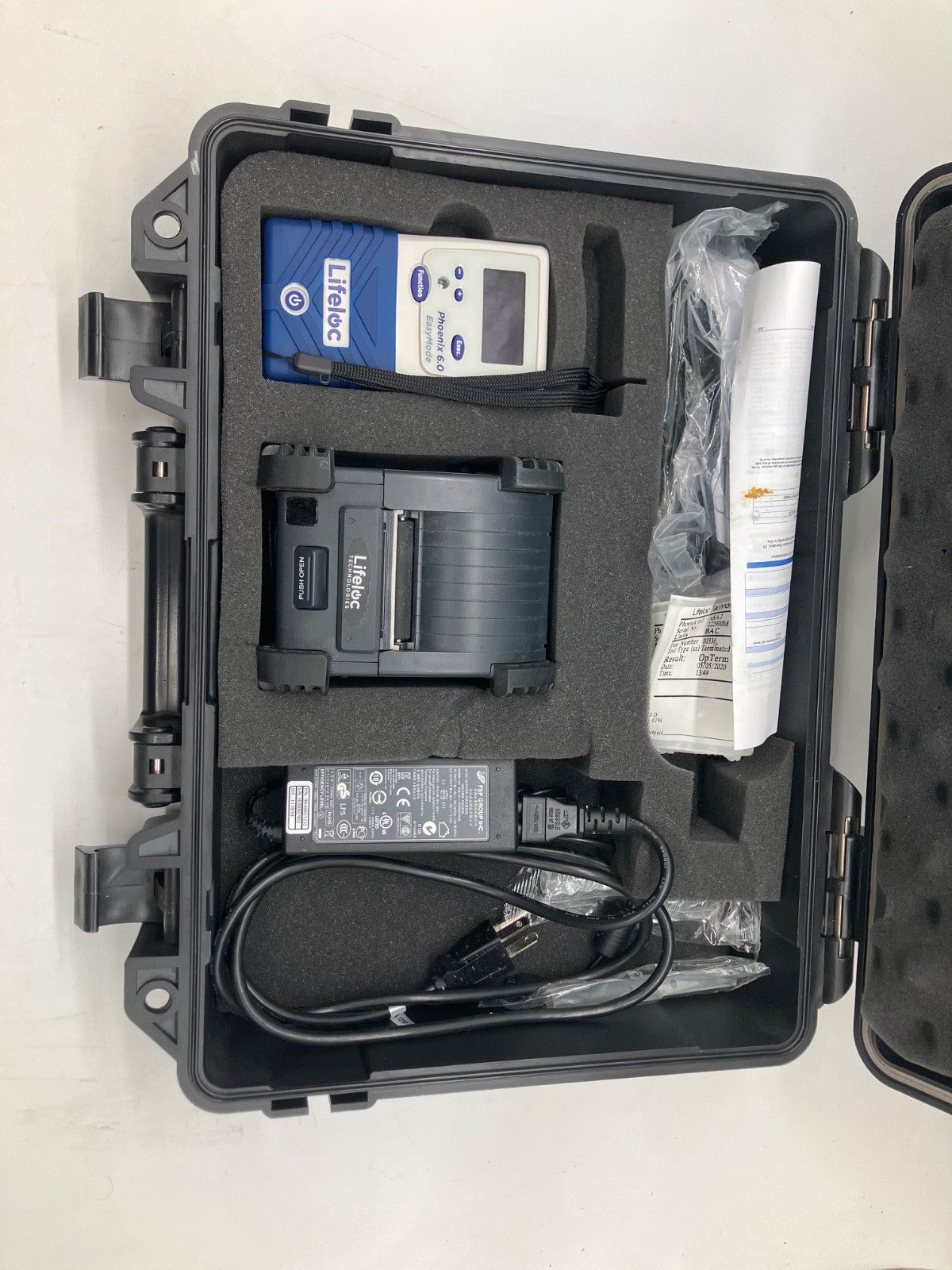 Lifeloc Phoenix 6.0BT Kit Printer Breathalyzer DOT w/ Case 30 Day Warranty!