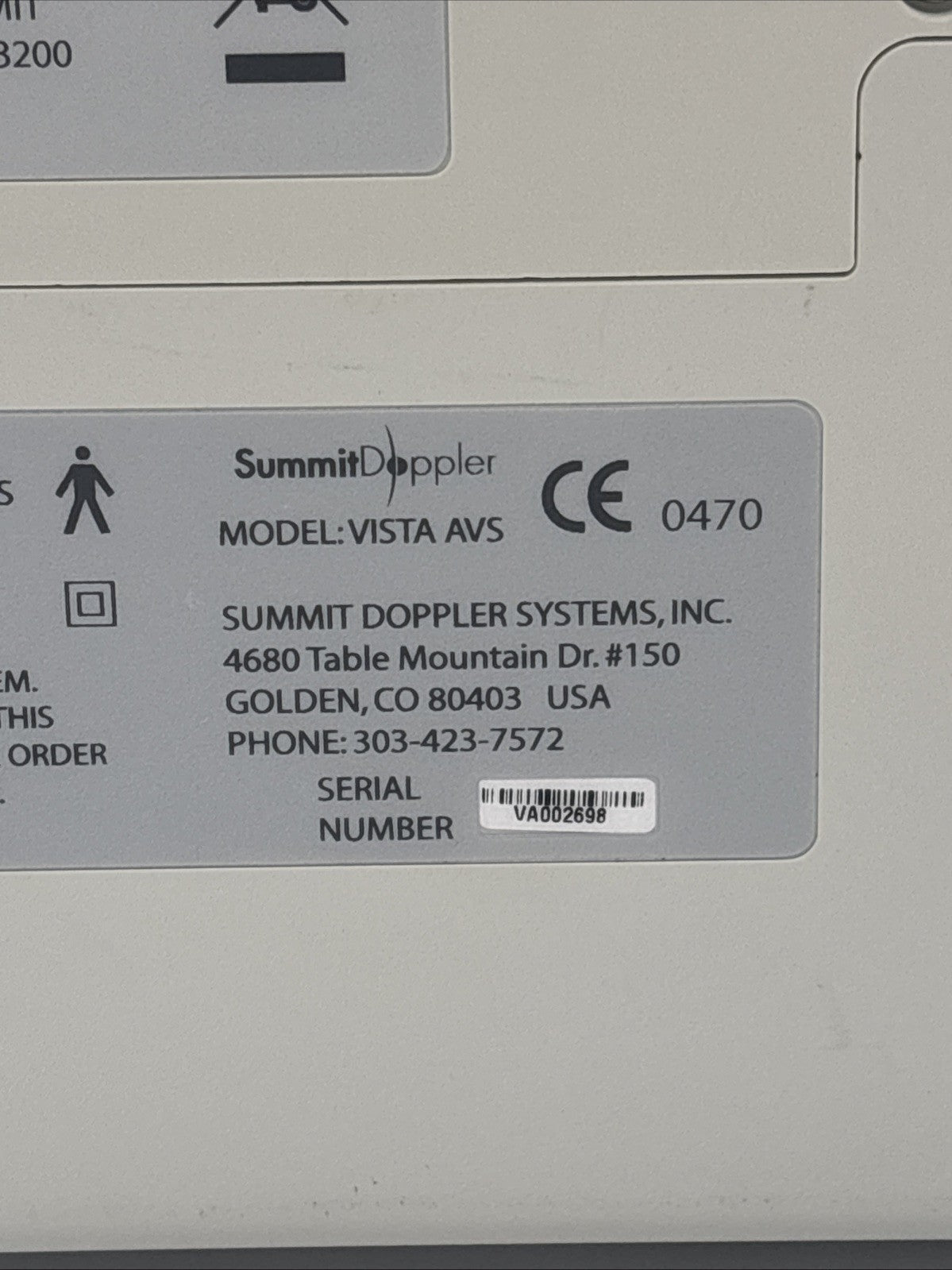 Summit Doppler Vista AVS w/ Accessories - 30 Day Warranty!