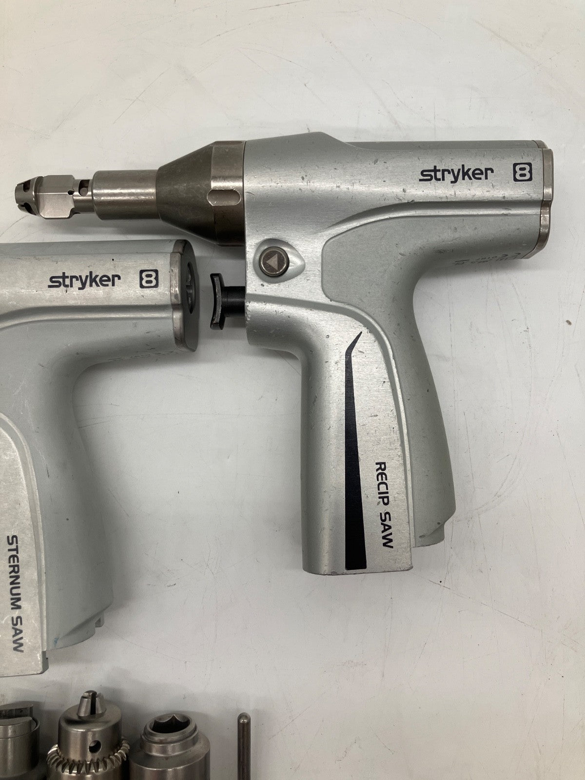 Stryker System 8 8207 + 8206 Sternum Saw & Recip Saw w/ Accessories