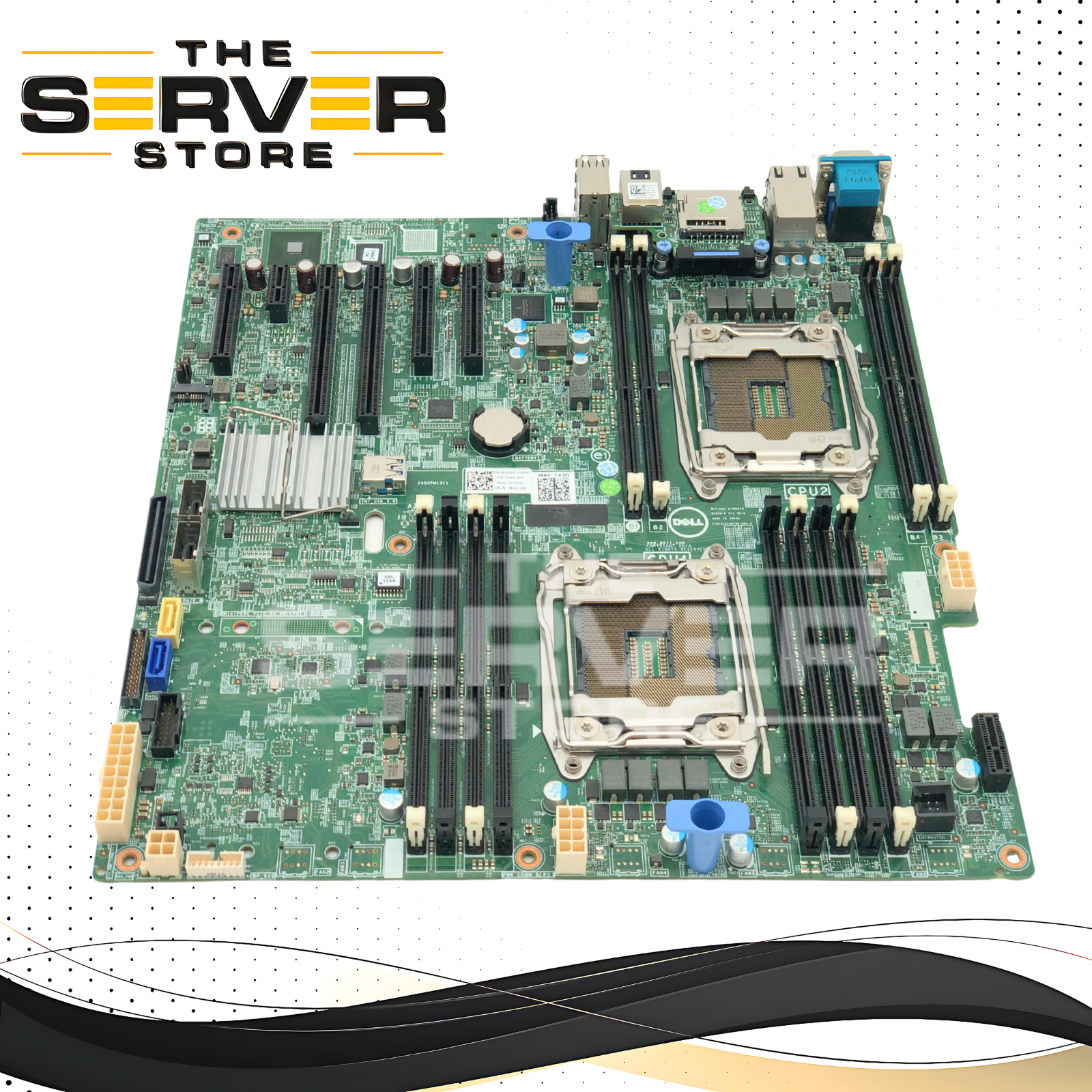 Dell PowerEdge T430 Server Motherboard. Dual LGA2011-3 Sockets for Intel Xeon E5-2600 v3/v4. 12x DDR4 DIMM Slots. P/N: KX11M, 0KX11M.