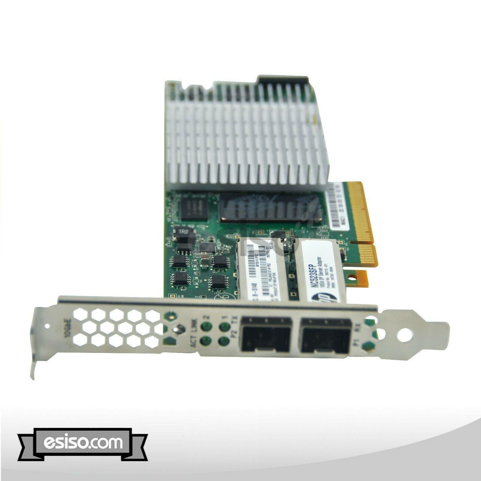 593742-001 HP NC523SFP DUAL PORT 10Gb SERVER ADAPTER W/ HIGH PROFILE BRACKET-FoxTI