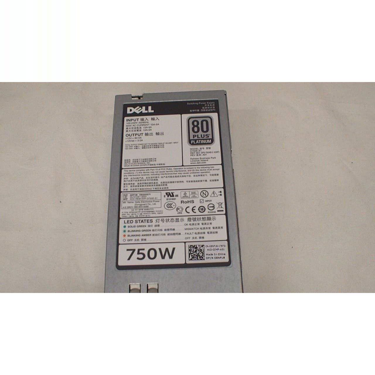 5NF18 - PSU 750W Switching Redundant Hot Swap Delta D750E-S1 PowerEdge R720-FoxTI