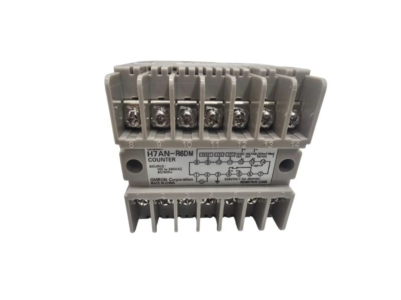 Omron H7AN-R6DM Digital Counter 6 Digit LED 100-240VAC Panel Mount