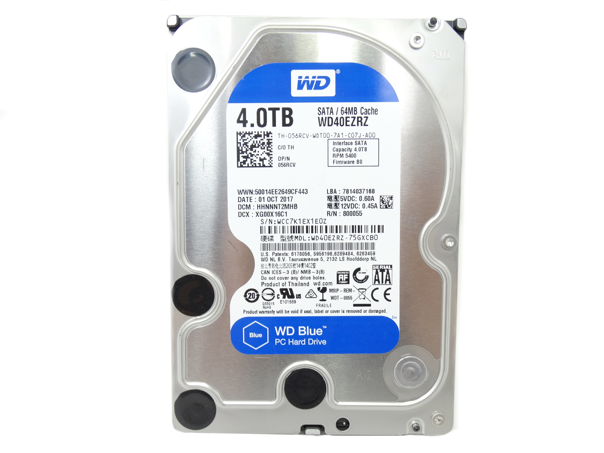Dell Western Digital 4TB 5.4K RPM 3.5'' SATA HDD Hard Drive (56RCV)