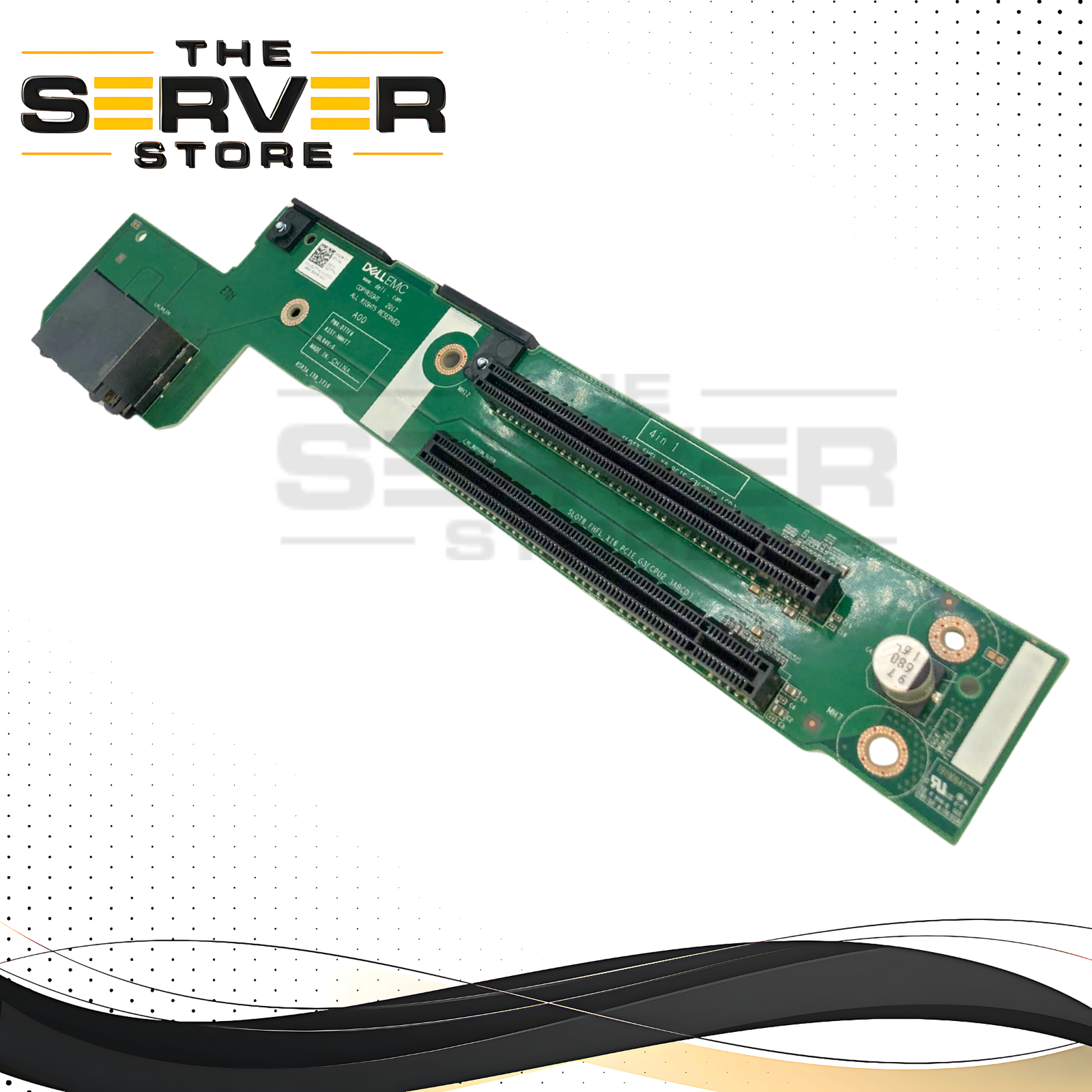 Dell PowerEdge R740 / R740xd 14th Gen Server Riser 3 Card Assembly with 1x PCIe 3.0 x16 & 1x PCIe 3.0 x8 Slot. P/N: DTTHJ, 0DTTHJ.