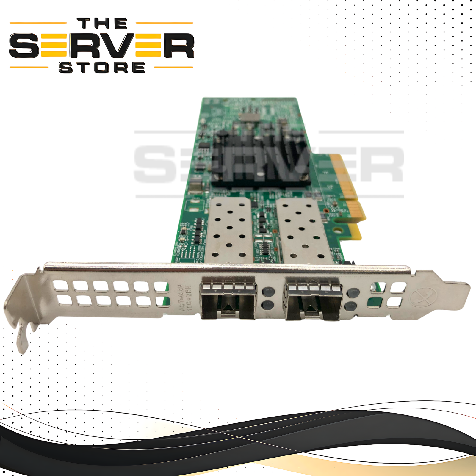 Dell Broadcom 57412 Dual-Port 10GbE SFP+ PCIe Ethernet Network Adapter. High Profile. P/N: GMW01, 0GMW01.