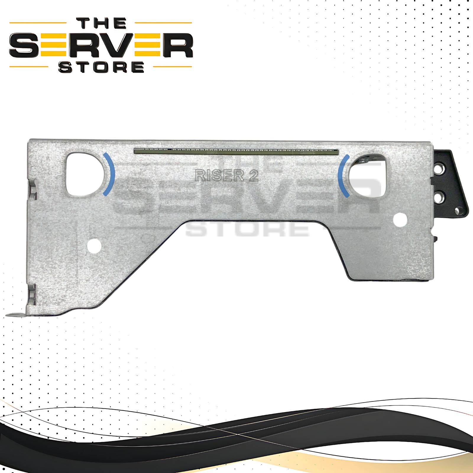Dell PowerEdge R440 / R540 / R6415 Chassis Riser 2 Card, With Metal Cage. Half-Height (HH) PCIe x16 Slot. P/N: MC2DD, 0MC2DD.