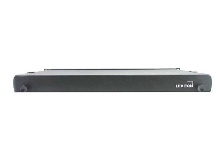 Leviton Flush Mount Rack Enclosure, Holds (3) SDX Adapter Plates, 1RU, Unloaded-Black