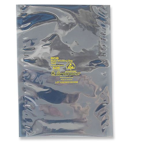 SCS 1001216 Metal-In Static Shielding Bag, 12"x16", 100/Pk