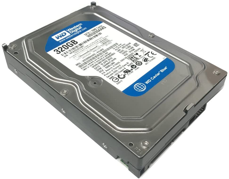 Western Digital Caviar Blue WD3200AAKS 320GB 7.2K RPM SATA 3Gb/s 512n 3.5in Refurbished HDD