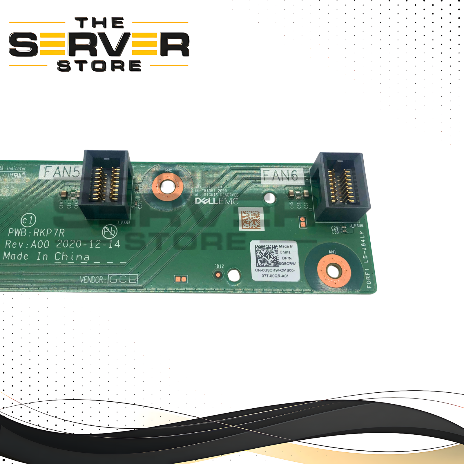 Dell PowerEdge R750xs Server Fan Power Distribution Backplane Board 0G8CRW G8CRW