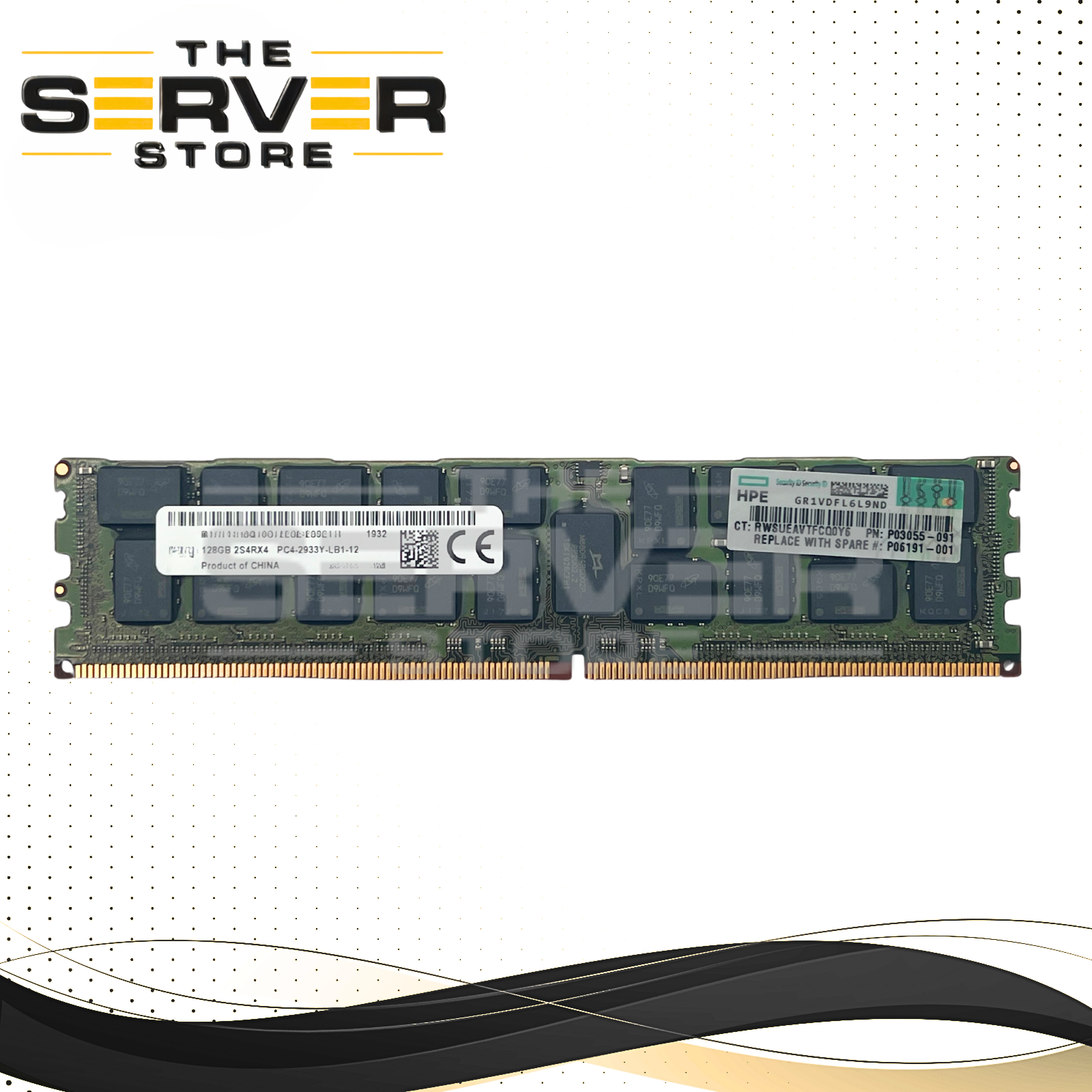 HPE 128GB 8Rx4 DDR4-2933Y PC4-23400 ECC 3DS LRDIMM Memory P06191-001 P00928-B21 P03055-091
