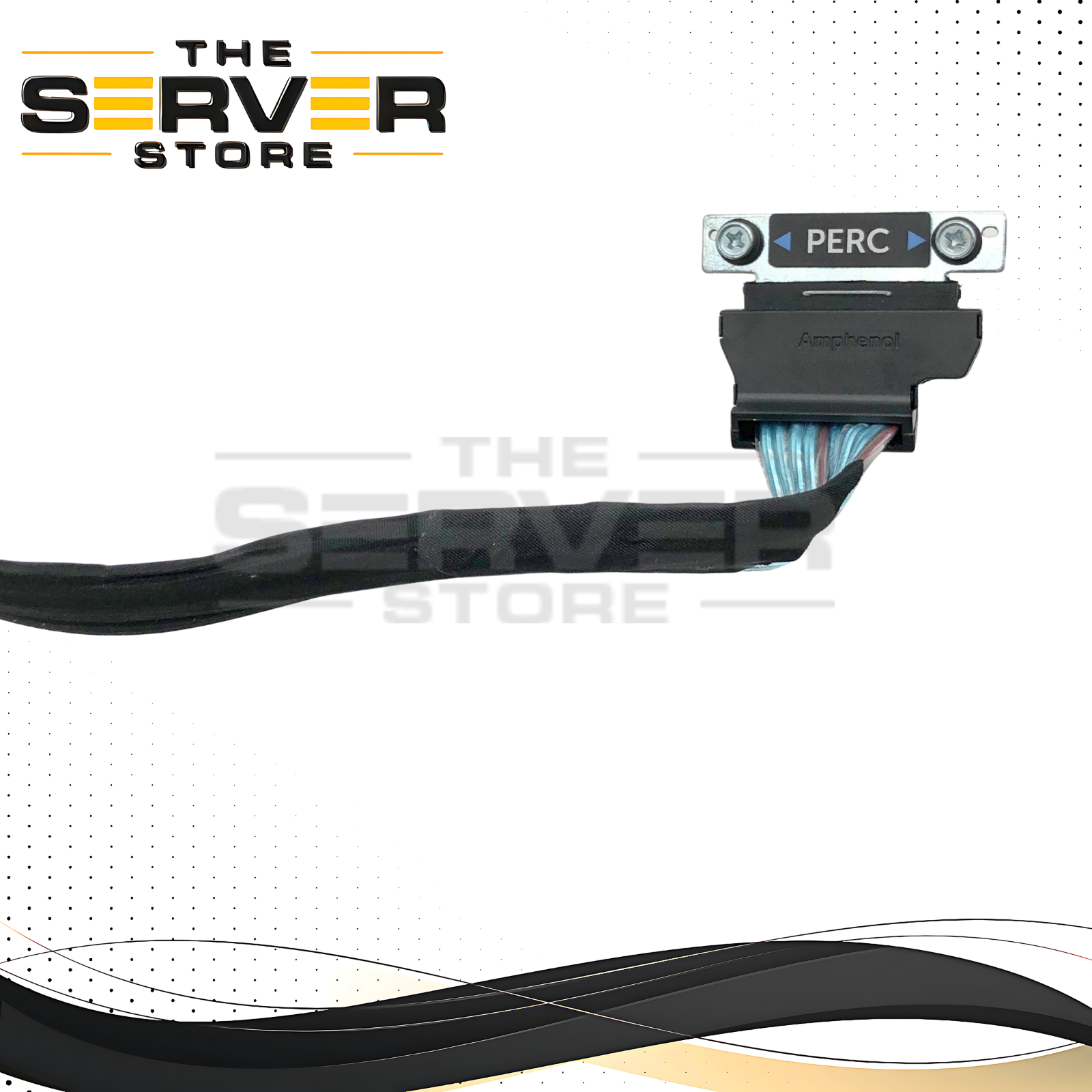 Dell Amphenol PowerEdge R640 8-Bay (8B) PERC H730 / H740 RAID Board Cable. 2x Mini-SAS HD Connectors. P/N: CVPR7, 0CVPR7.
