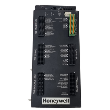Honeywell 6580801565 PLC Sequencer Module with Multi-Pin I/O Connectors and Diagnostics