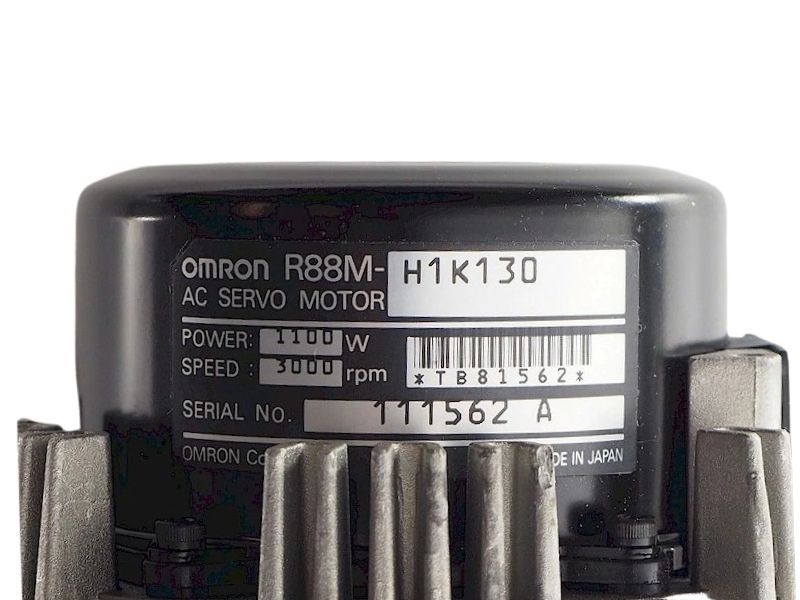 Omron R88M-H1K130 AC Servo Motor 1.1kW 3000RPM 400VAC Magnetic Encoder IP52