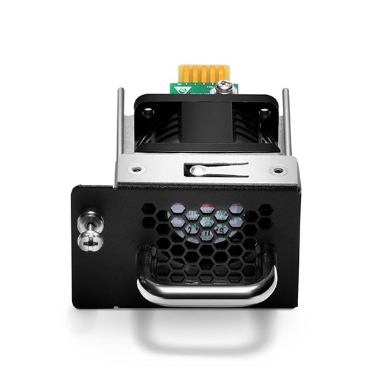 Hot-swappable Fan Module, Front-to-Back Airflow through the FS-S5850-32S2Q Switch Chassis