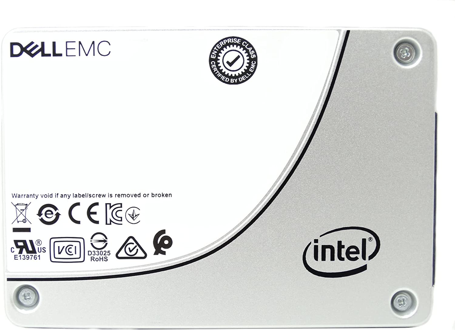 Intel D3-S4610 SSDSC2KG076T801 7.68TB SATA 6Gb/s 3D TLC 3DWPD 2.5in Refurbished SSD