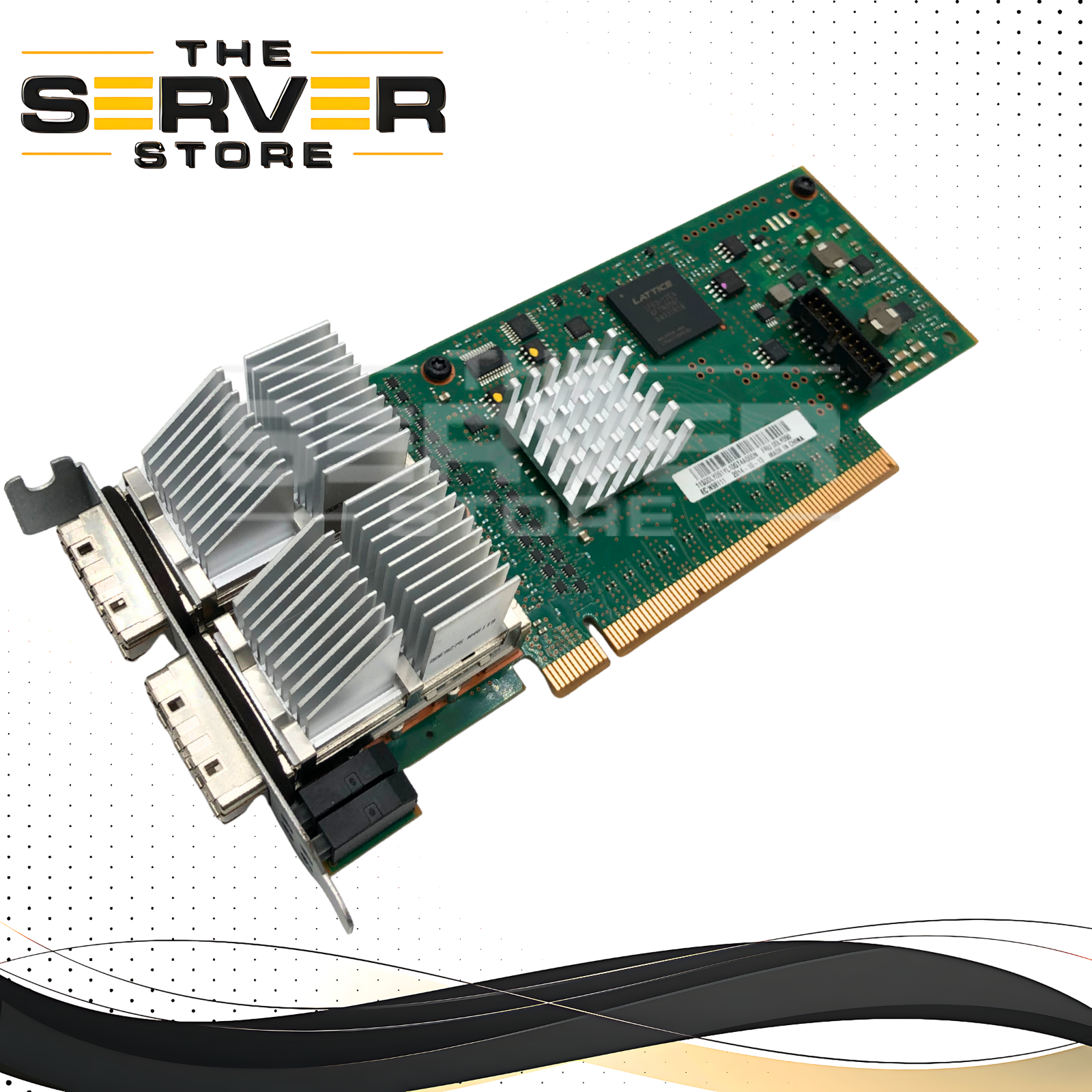 IBM POWER8 PCIe3 Optical Cable Adapter for PCIe3 I/O Expansion Drawer (EMX0). P/N: 00LY090. CCIN: 6B52.