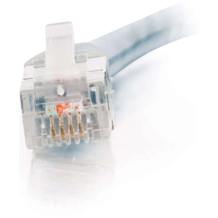 C2G 50ft High Speed Internet Modem Cable - Phone Cable - Transparent Blue - M/M
