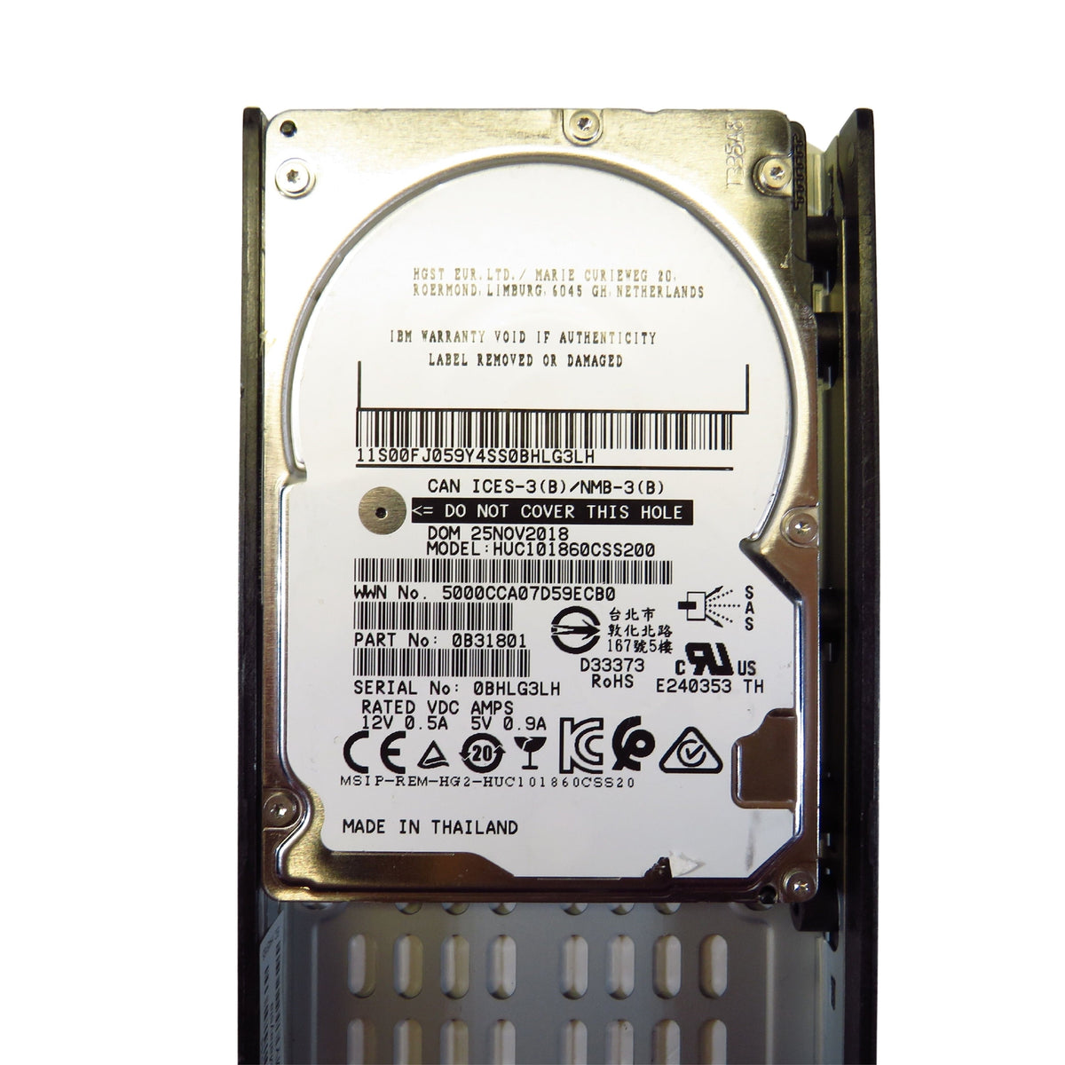 IBM 00L4520 450GB 10K RPM 2.5" SAS 6Gbps SFF V7000 HDD Hard Drive (Refurbished)