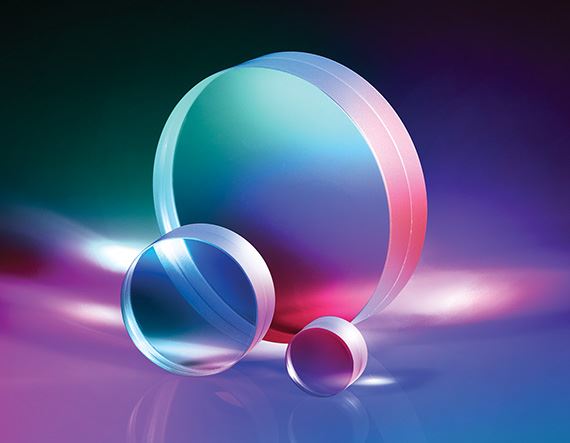 E-65-974 12.5mm Dia. x 50mm EFL, UV-VIS Coated, Near UV Achromatic Lens
