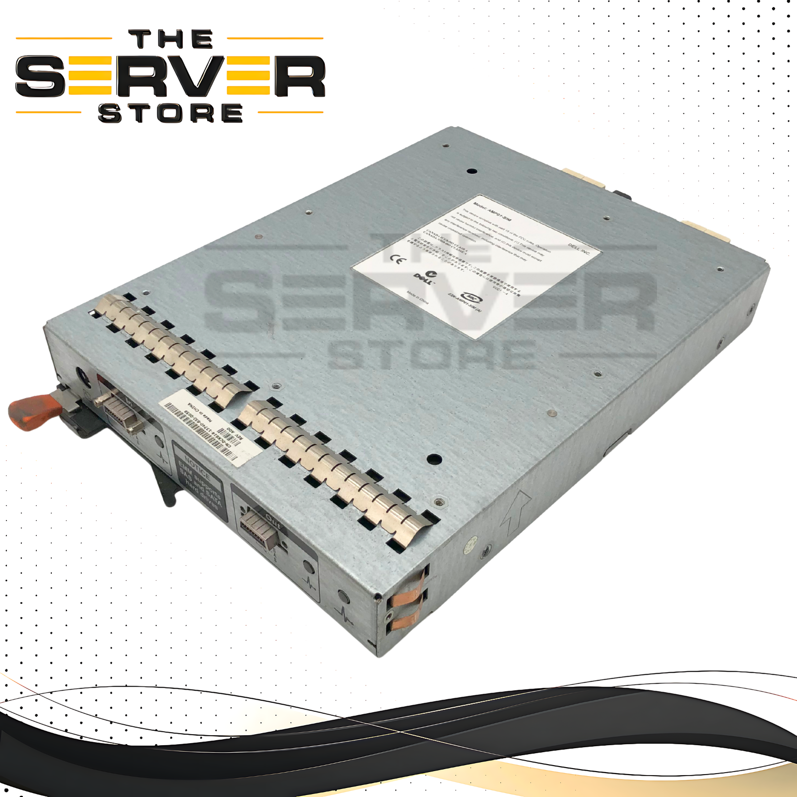 Dell PowerVault MD1000 Enclosure Management Module (EMM) SAS/SATA Controller. P/N: 0CK614, CK614.