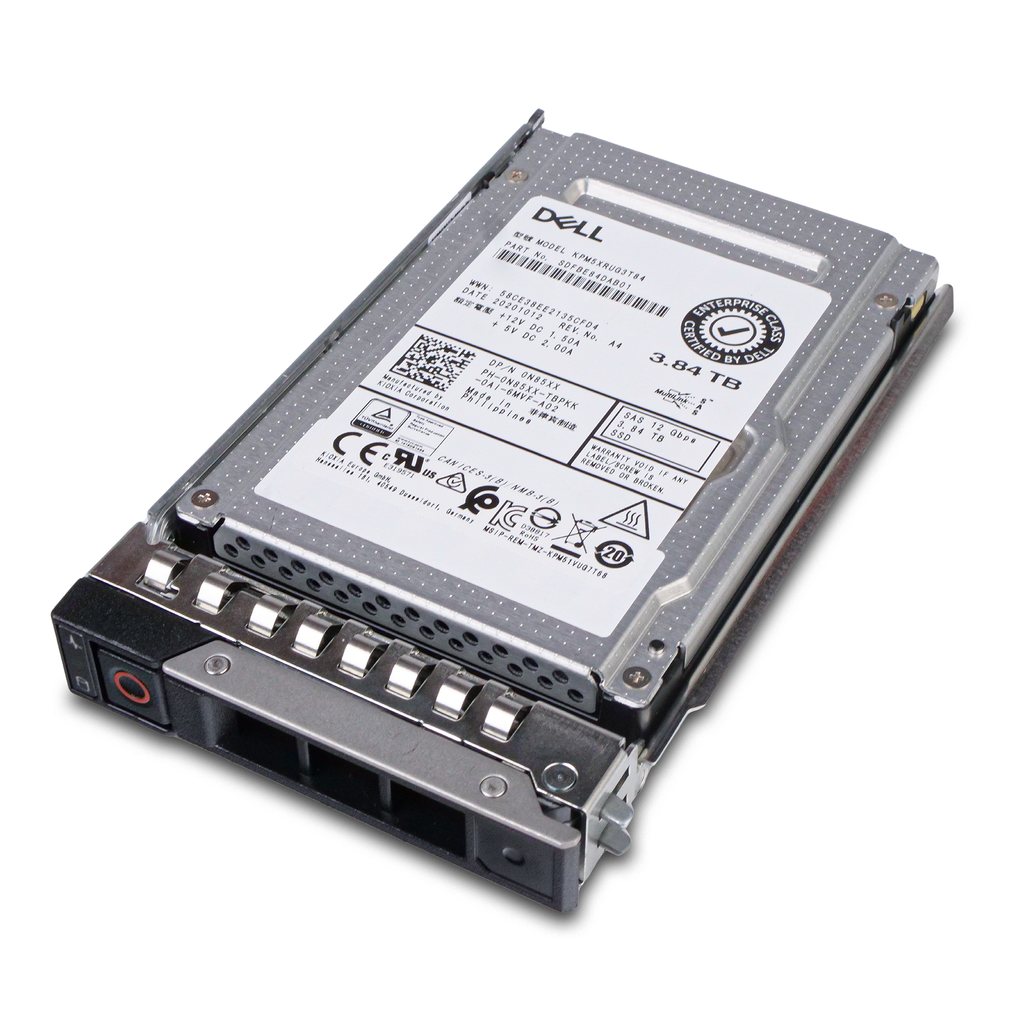 Dell G14 345-BHVL 3.84TB 1 DWPD SAS 12Gb/s Read Intensive 3D TLC 2.5in Refurbished SSD