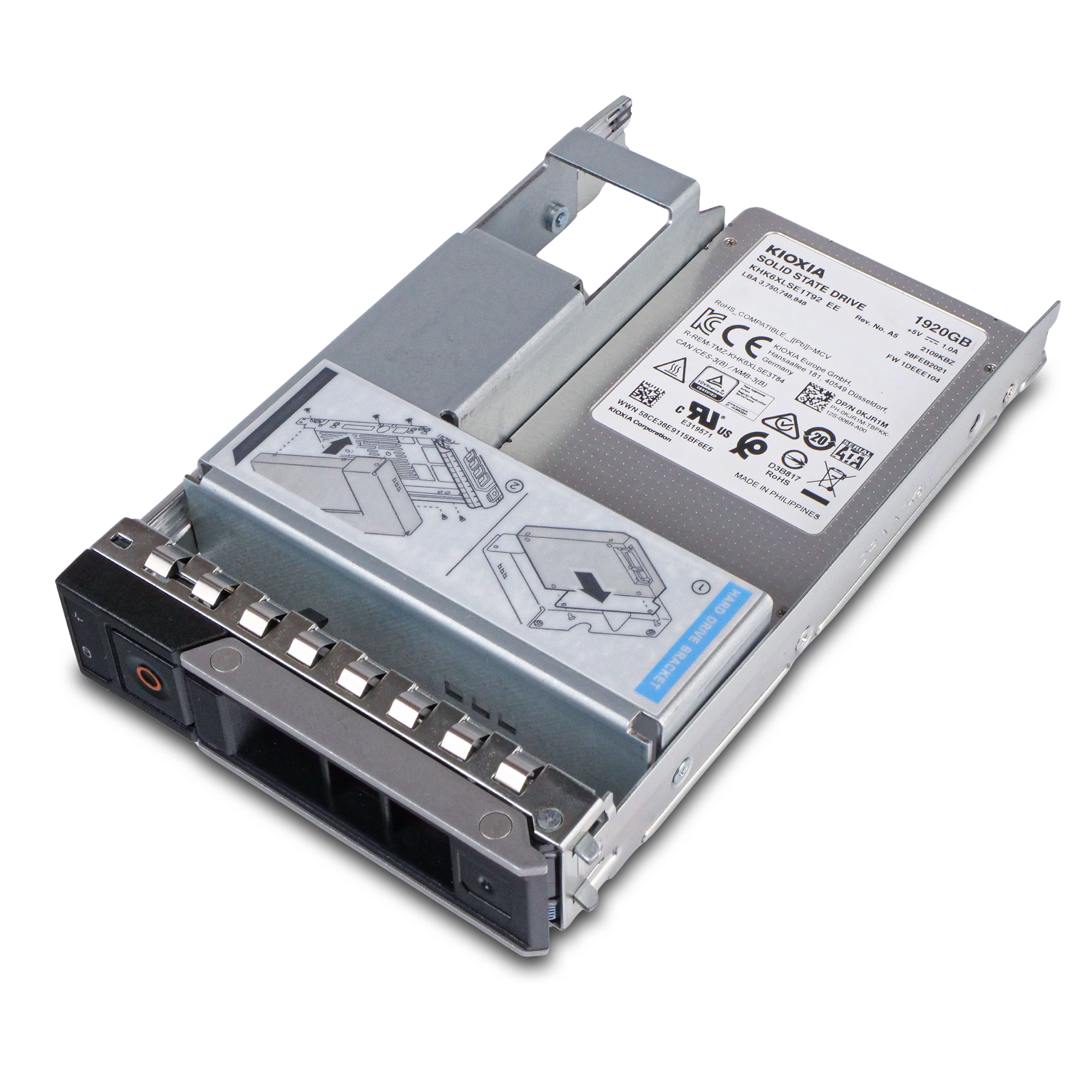 Dell G14 400-ASZP 1.92TB 0.6 DWPD SATA 6Gb/s 3D TLC Hybrid 3.5in Refurbished SSD