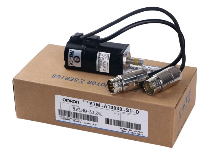 Omron R7M-A10030-S1 Servo Motor 100W 3000RPM 230VAC Incremental Encoder