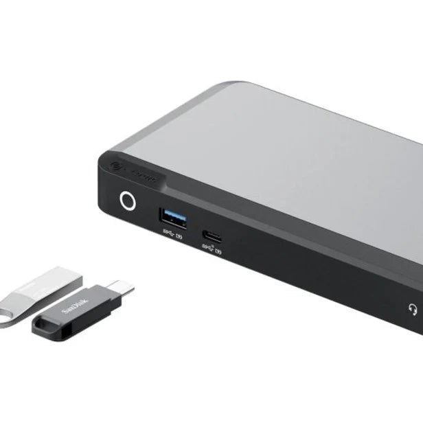 Alogic Universal Dock Dual Display Screen 4K docking station with 100W power delivery PD DP Alt Mode USB-C and USB-A devices