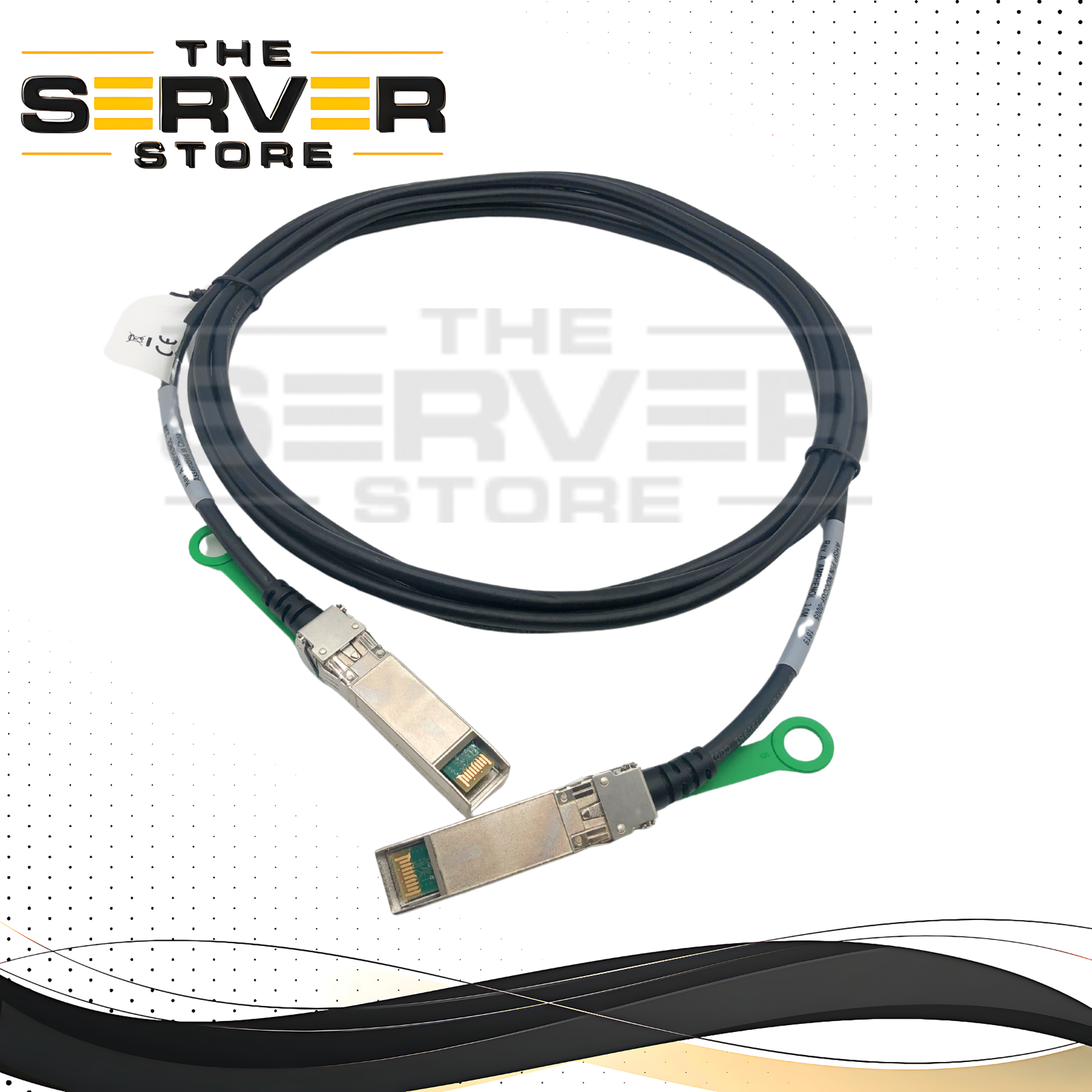 (LOT OF 1000) Amphenol 10G/25G SFP+ SFP28 DAC 3m Twinax Cable NDCCGF-0005