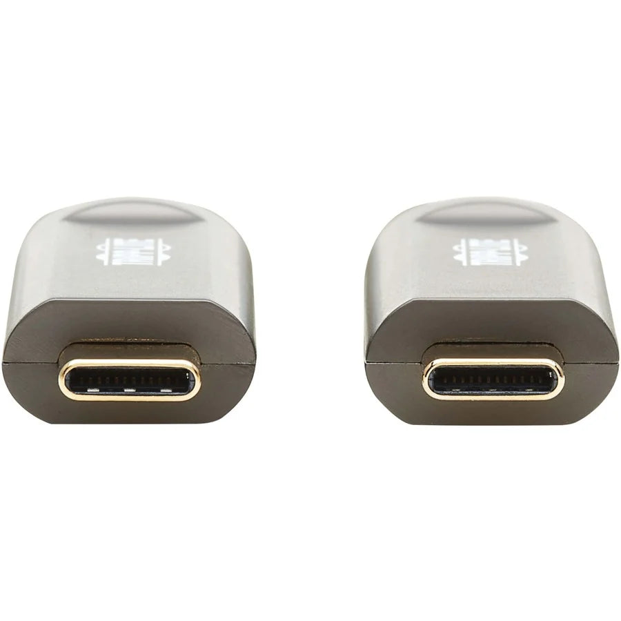 Eaton Tripp Lite Series USB-C AOC Cable (M/M) - USB 3.2 Gen 2 (10 Gbps) Plenum-Rated Fiber Active Optical Cable - Data Only, Black, 10 m (33 ft.)