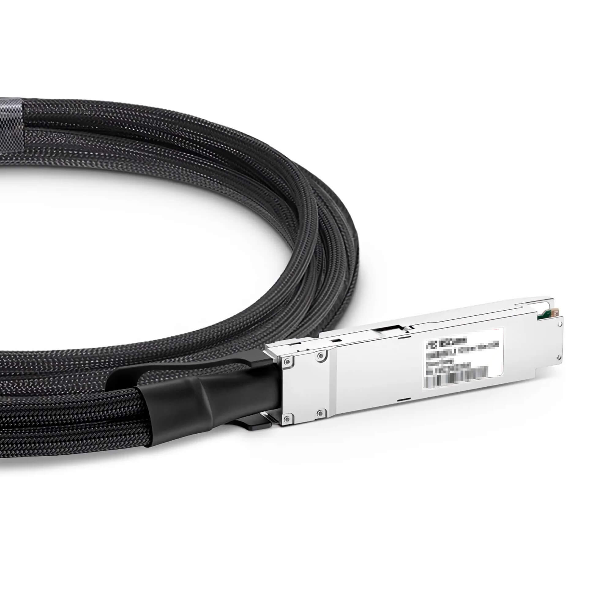 NSComm NVIDIA/Mellanox Compatible 800G OSFP Finned Top to 2 x 400G OSFP Flat Top Ethernet Active Direct Attach Copper Breakout Cable up to 5m(16ft)