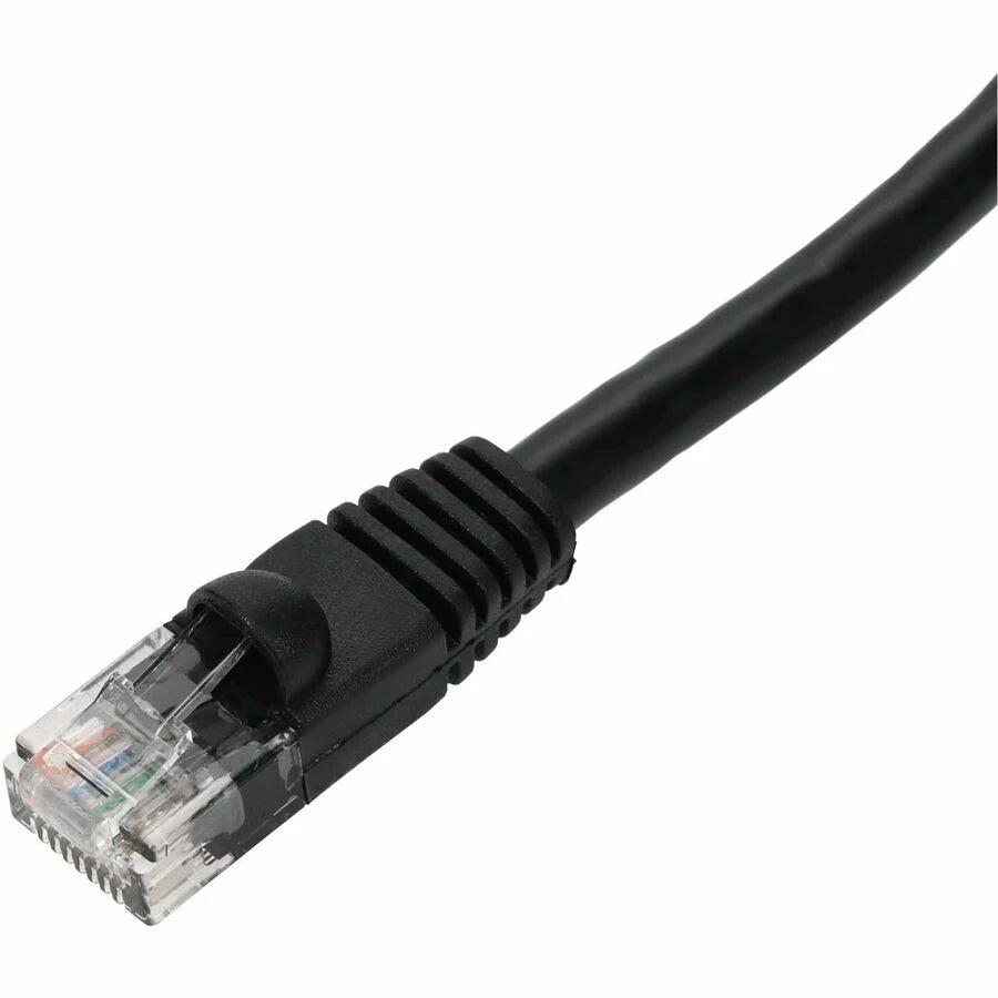 AddOn 3ft Black CAT 6 PVC Ethernet Cable Snagless Bubble Boot RJ-45 M/M