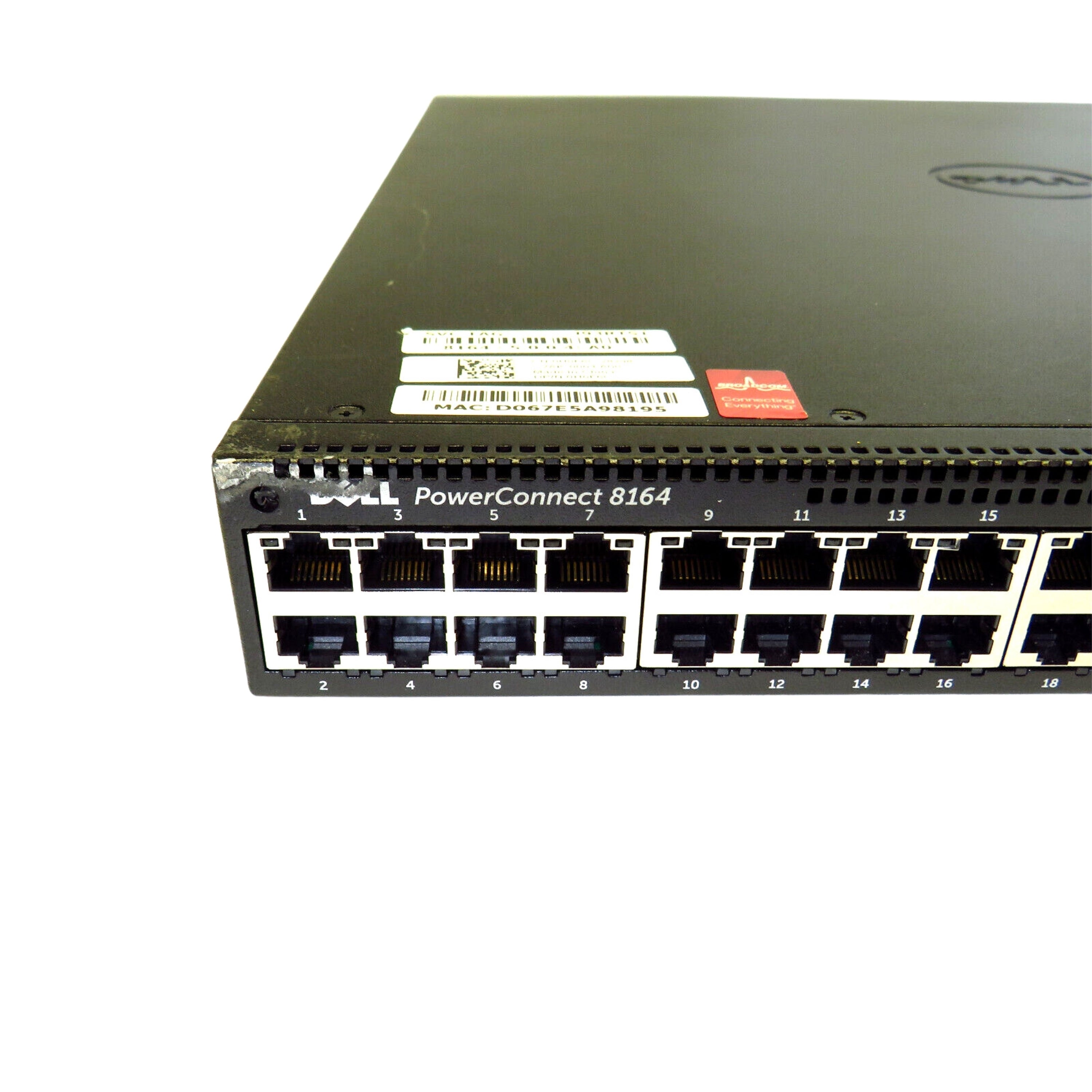 Dell H0F6C PowerConnect 8164 PC8164 48 Port 10GbE 2 Port QSFP+ Switch (Refurbished)