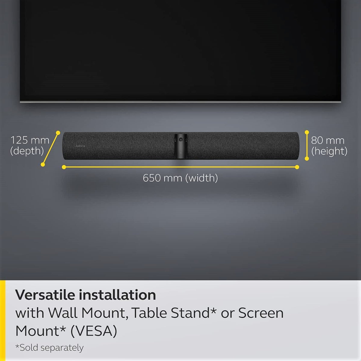 Jabra PanaCast 50 Panoramic 4K Video Bar