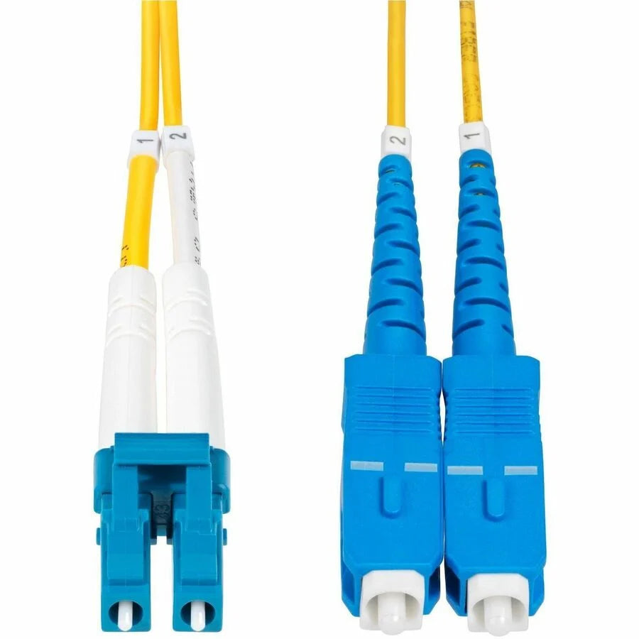 StarTech.com 25m (82ft) LC to SC (UPC) OS2 Single Mode Duplex Fiber Optic Cable, 9/125, 100G, Low Insertion Loss, LSZH Fiber Jumper Cord