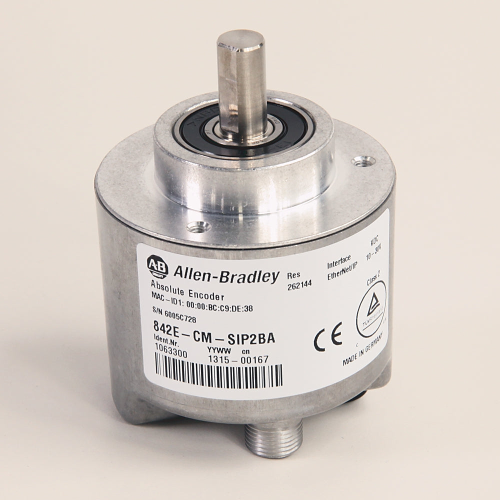 842E-CM-SIP2BA | Allen-Bradley 3 W 10/100 Mb/Sec Binary Code Single Turn Ethernet/IP Absolute Encoder