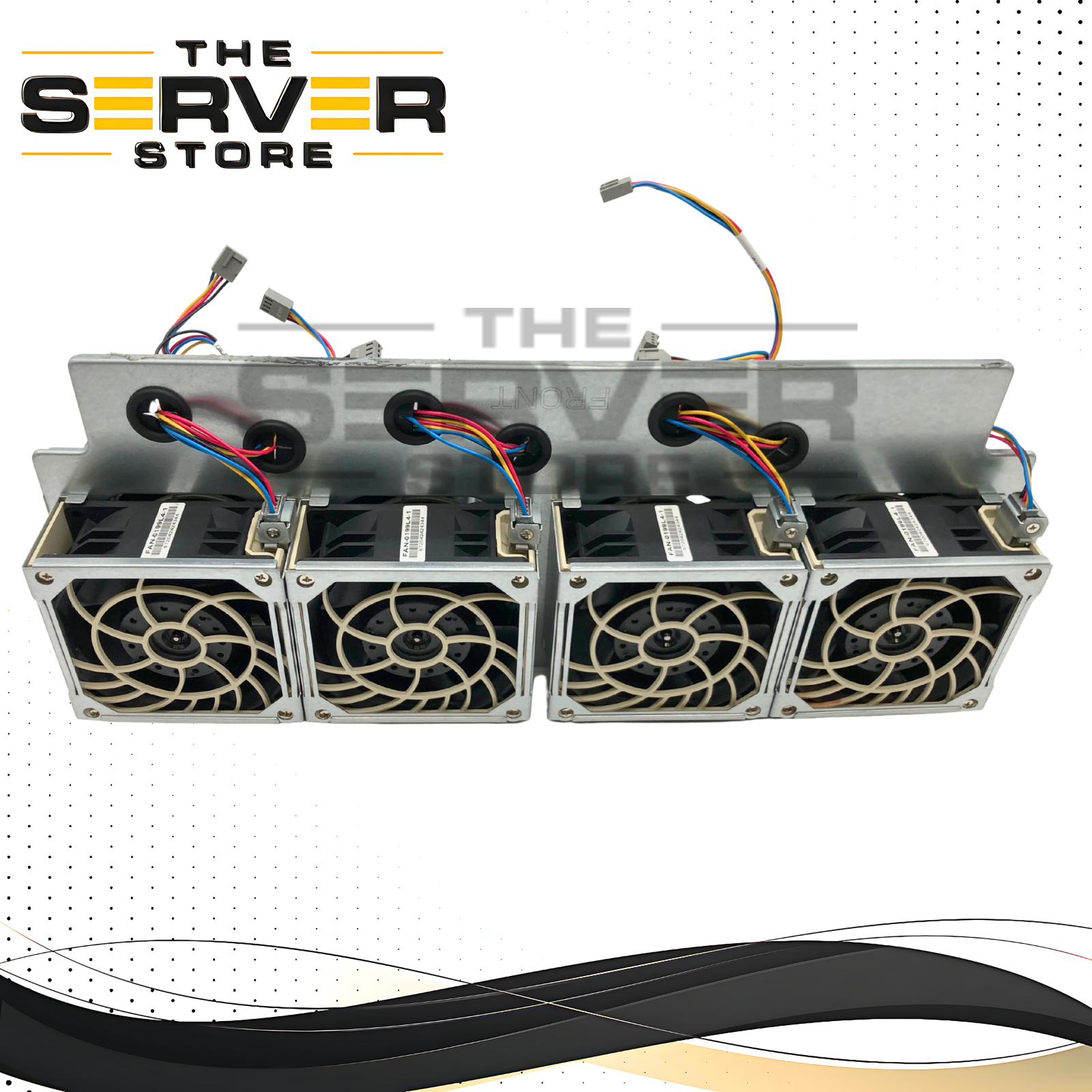 Supermicro 8-Fan Middle Cooling Fan Assembly with Metal Cage for AS-4124GS-TNR GPU Servers. P/N: 672042424344, PFR0912XHE-W2T, CBL-PWEX-1069 REV D, AS-4124GS-TNR-FAN-CAGE.