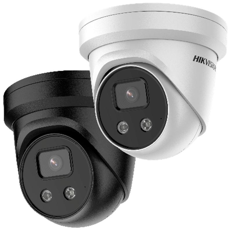 Hikvision PCI-T18F2S BLACK 8MP AcuSense Fixed Turret Network Camera