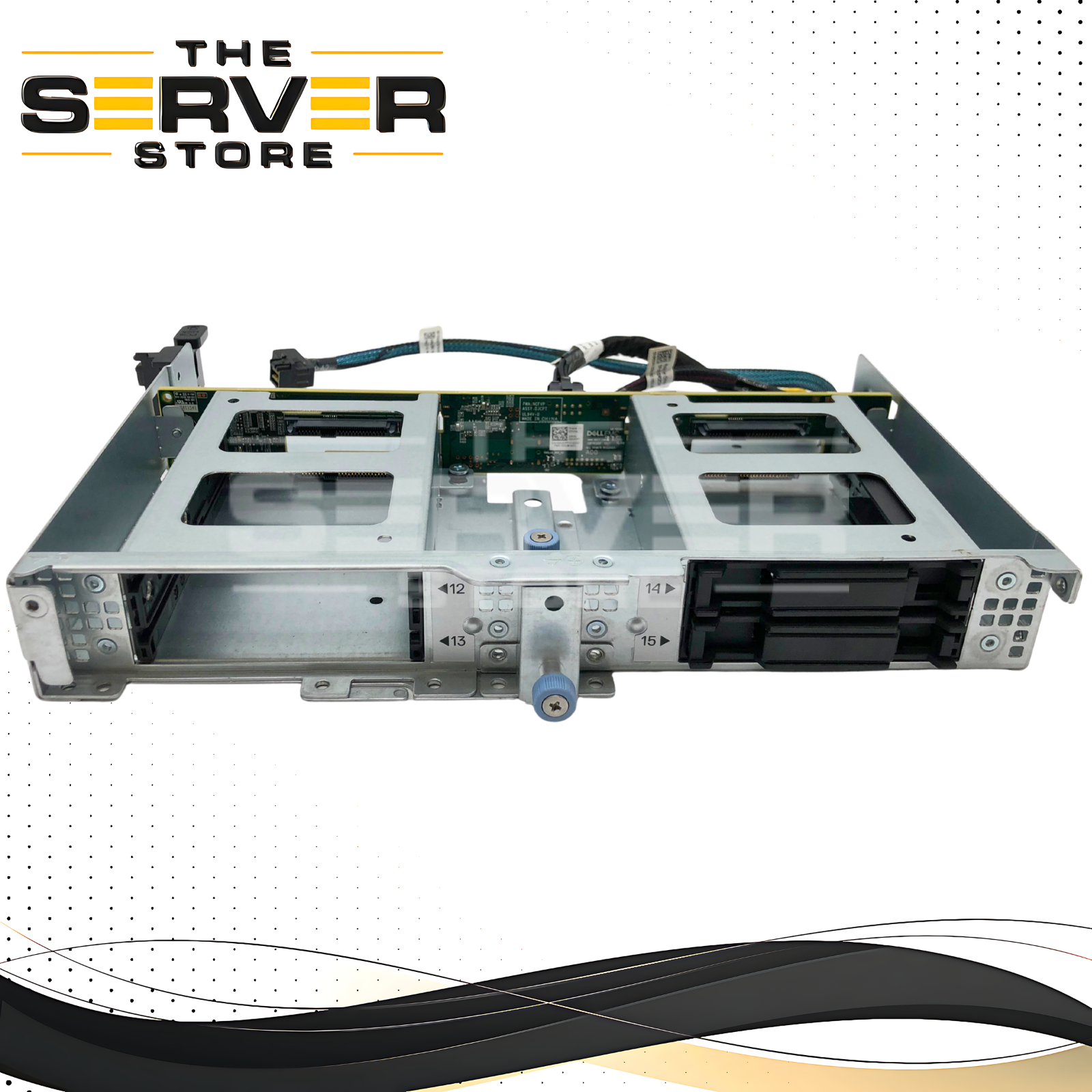 Dell PowerEdge R740xd Rear 2-Bay 2.5" LFF Hard Drive Backplane Kit with Cage & Cables. P/N: 0674FN, 0V87NX, 0M2CV4, 0HN1H8, DJCPT.