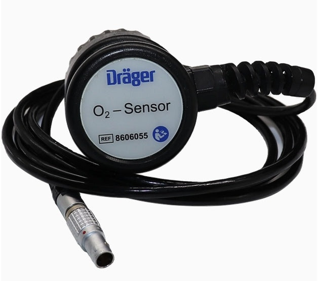 8606055 Dräger anesthesia machine oxygen sensor cable box Fabius Tiro