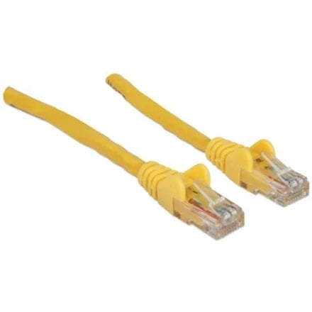 Network Patch Cable, Cat6, 1m, Yellow, CCA, U/UTP, PVC, RJ45, Gold Plated Contacts, Snagless, Booted, Lifetime Warranty