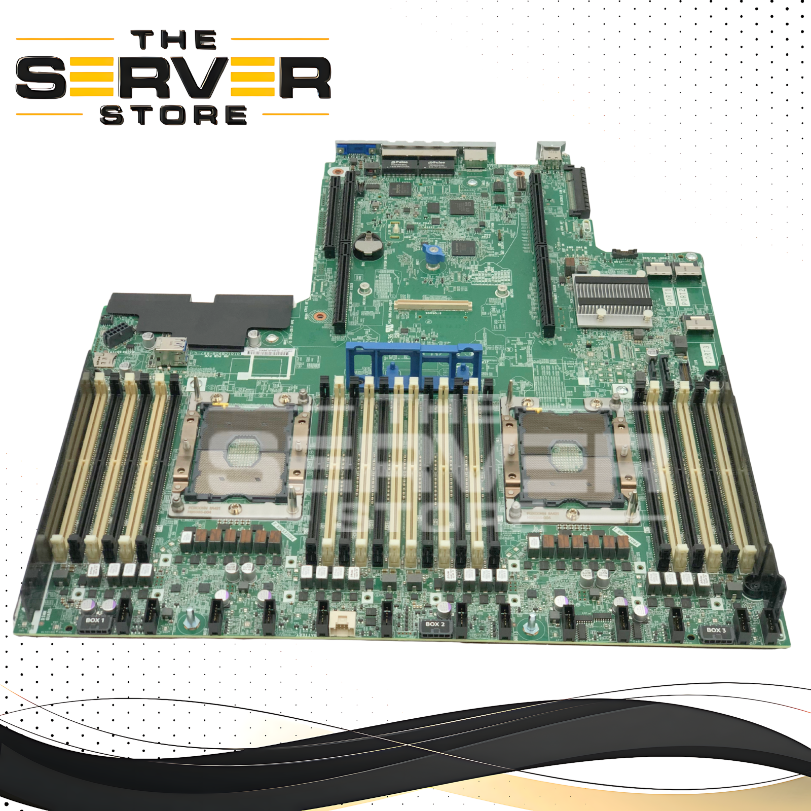 HPE ProLiant DL380 Gen10 System Board, Dual LGA3647 CPU Sockets,, 24x DDR4 DIMM Slots, iLO 5 Integrated Management, 2U Rack Server. P/N: 875073-001.