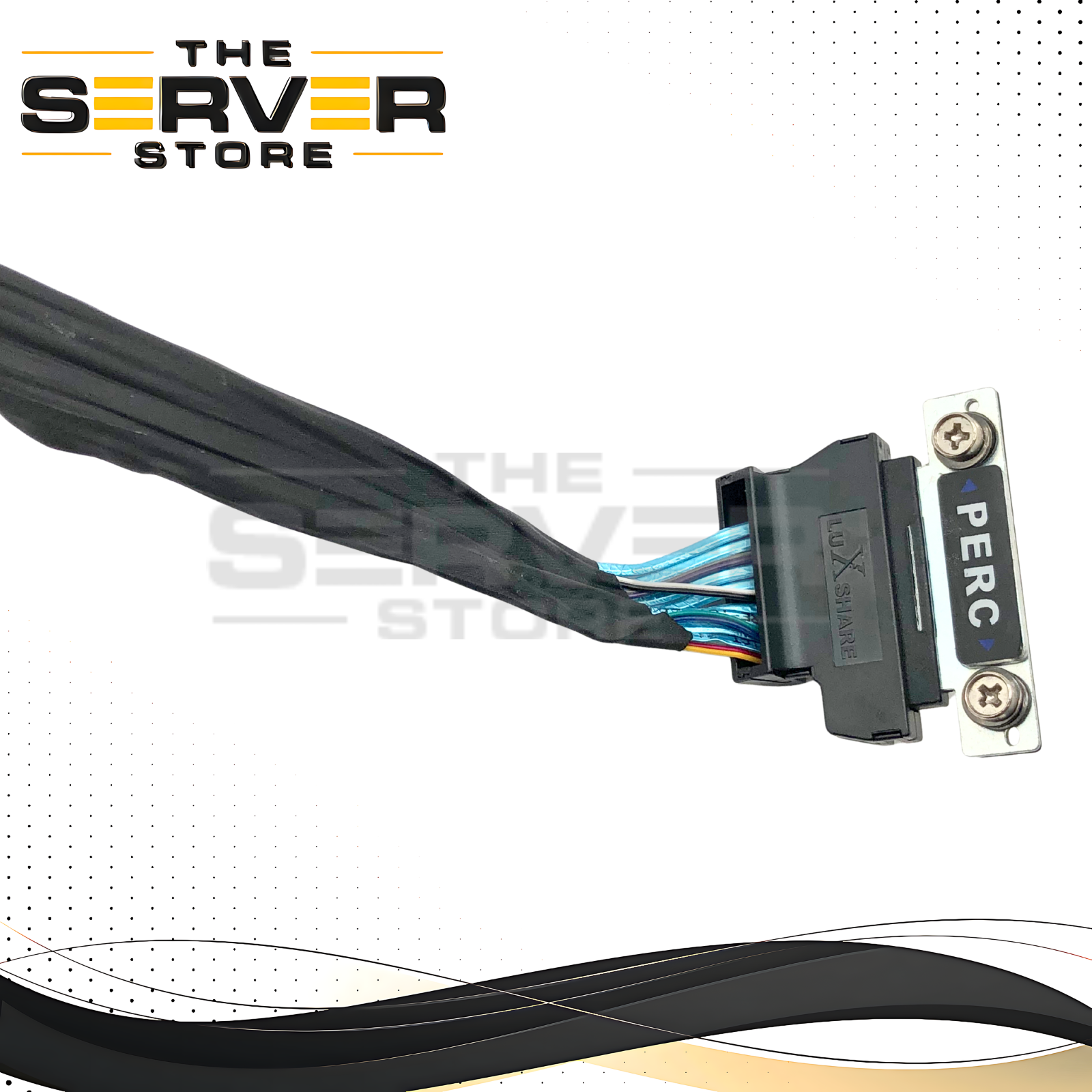 Dell PowerEdge R640 / R740 / R6415 / R7415 Mini-SAS HD (to H730/H740 RAID) to 4-Bay (4B) HDD Backplane Cable. P/N: PGCVF, 0PGCVF.