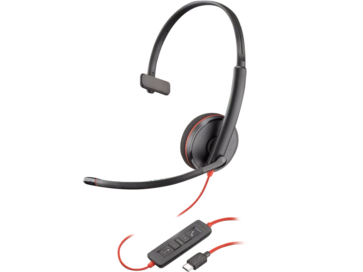 Poly Blackwire 3210 Monaural USB-C Headset (80S09A6)