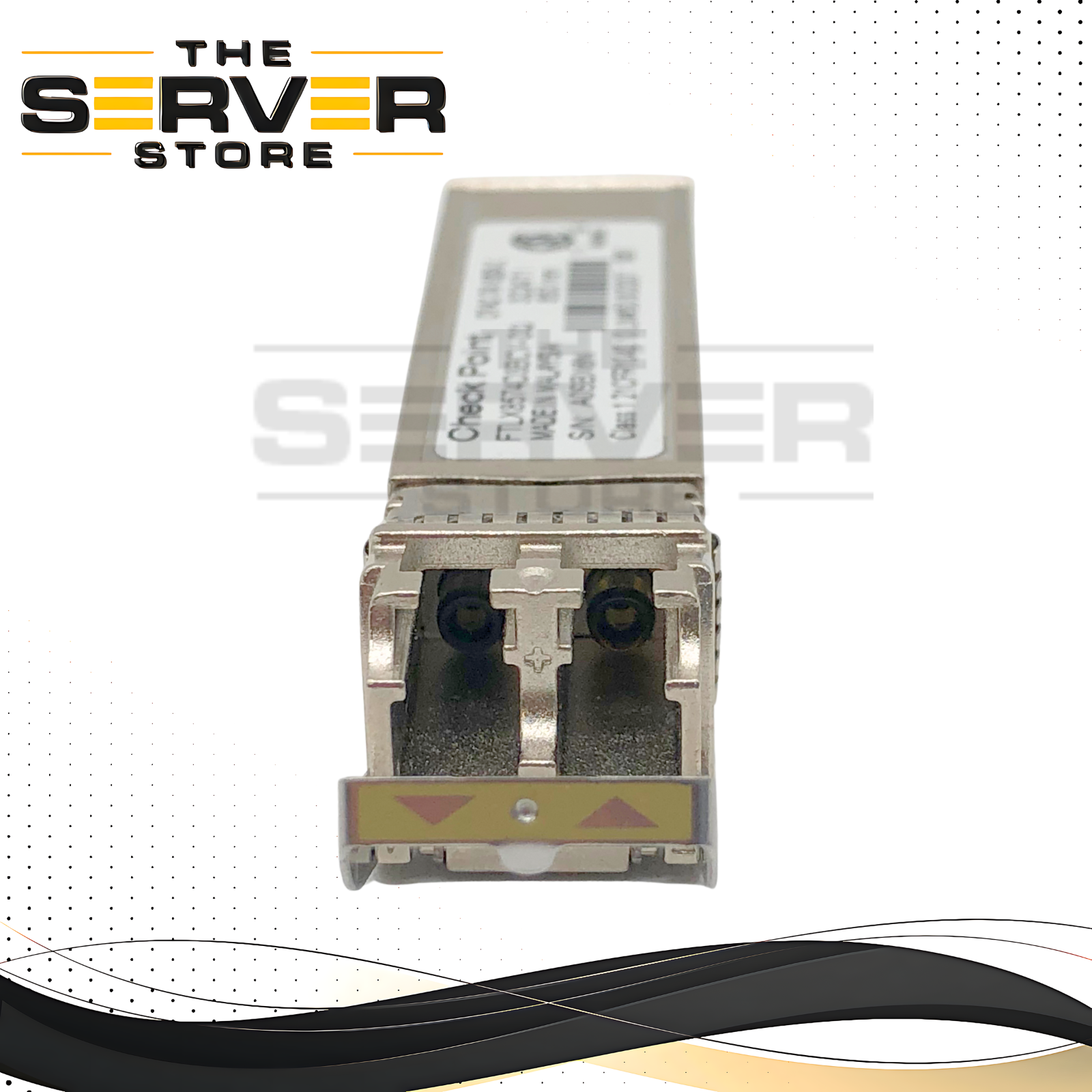 Check Point 10GBase-SR 1G/10G Dual Rate SFP+ 850nm Transceiver. P/N: FTLX8574D3BCV-CQ.