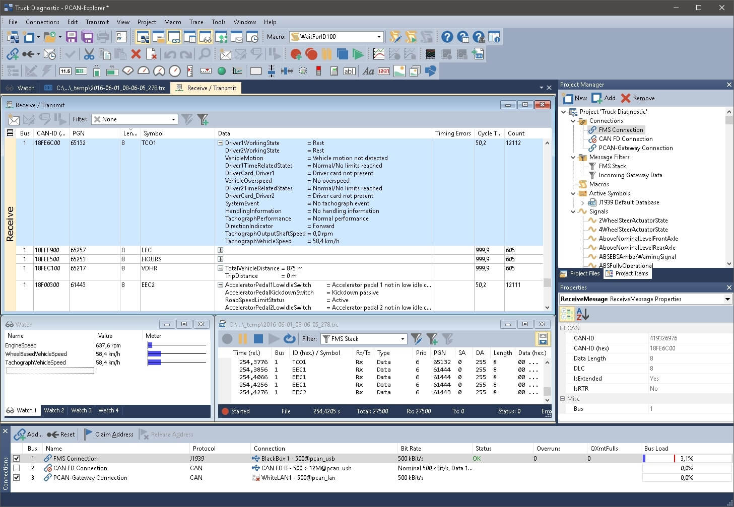 PCAN Explorer 6: J1939 Add-in