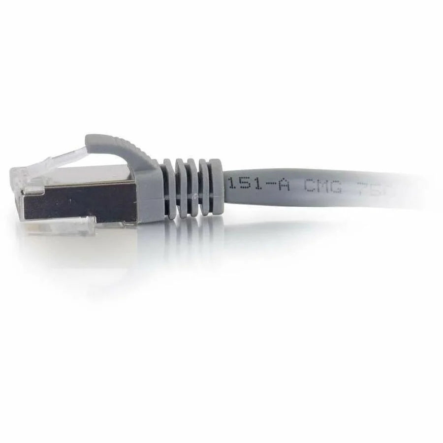C2G-35ft Cat6 Snagless Shielded (STP) Network Patch Cable - Gray