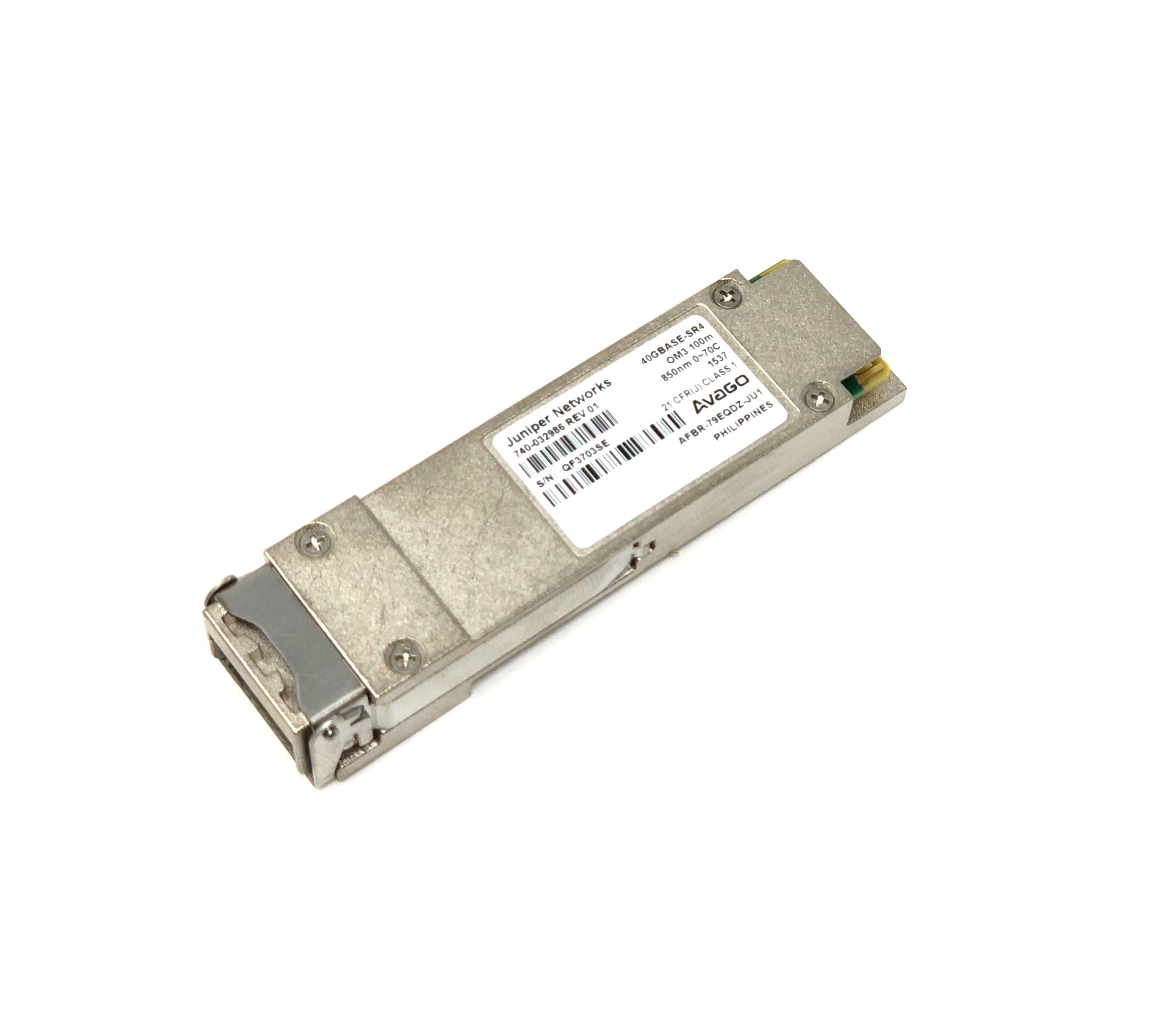 Juniper QFX-QSFP-40G-SR4 40GBASE-SR4 QSFP+ 100m 850nm Transceiver (740-032986)